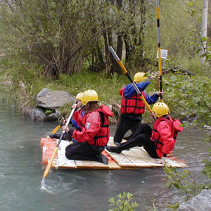 rafting team building